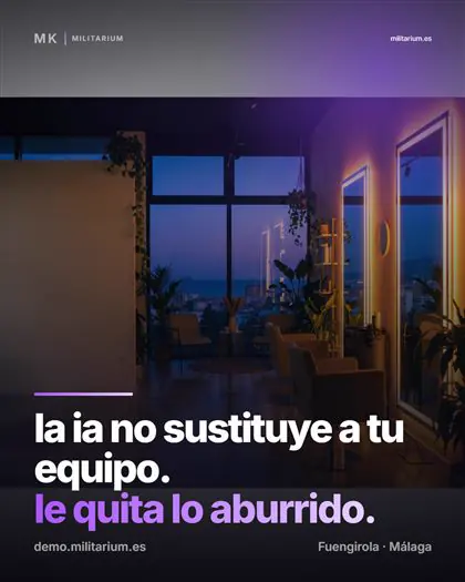 Publicación real de Instagram de Militarium