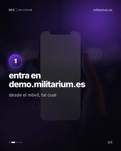 Diapositiva real de un carrusel de Militarium