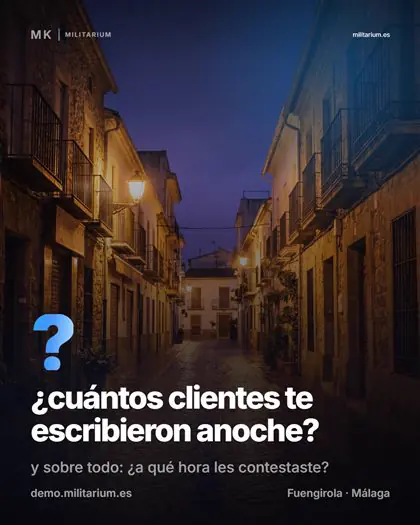 Publicación real de Instagram de Militarium
